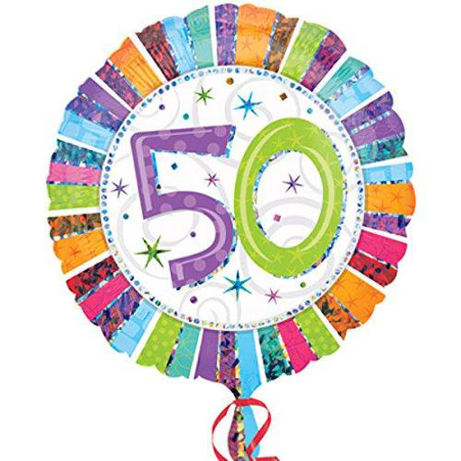 Picture of 50TH BIRTHDAY FOIL BALLOON 18IN